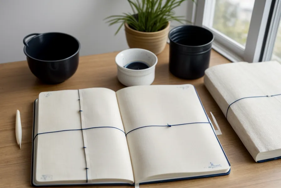 Leinen-Heft mit handschriftlichen Notizen zur Wirbelsäulentherapie und zum Rücken-Alltag im Buchhandel