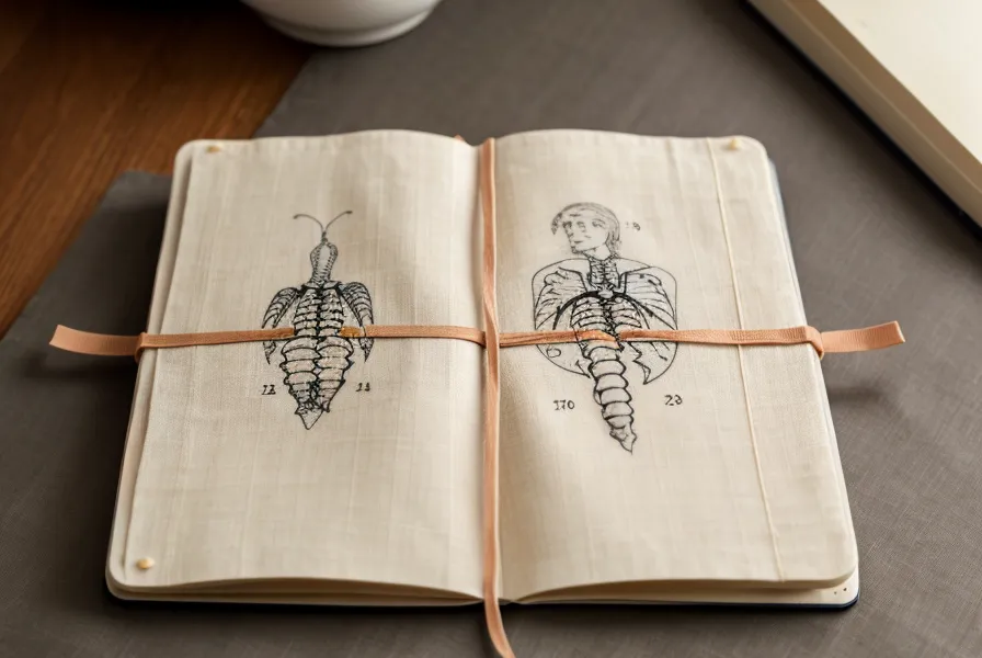 Handgeschriebenes Selbsthilfe-Tagebuch mit Notizen zur Wirbelsäulentherapie bei chronischen Rückenschmerzen